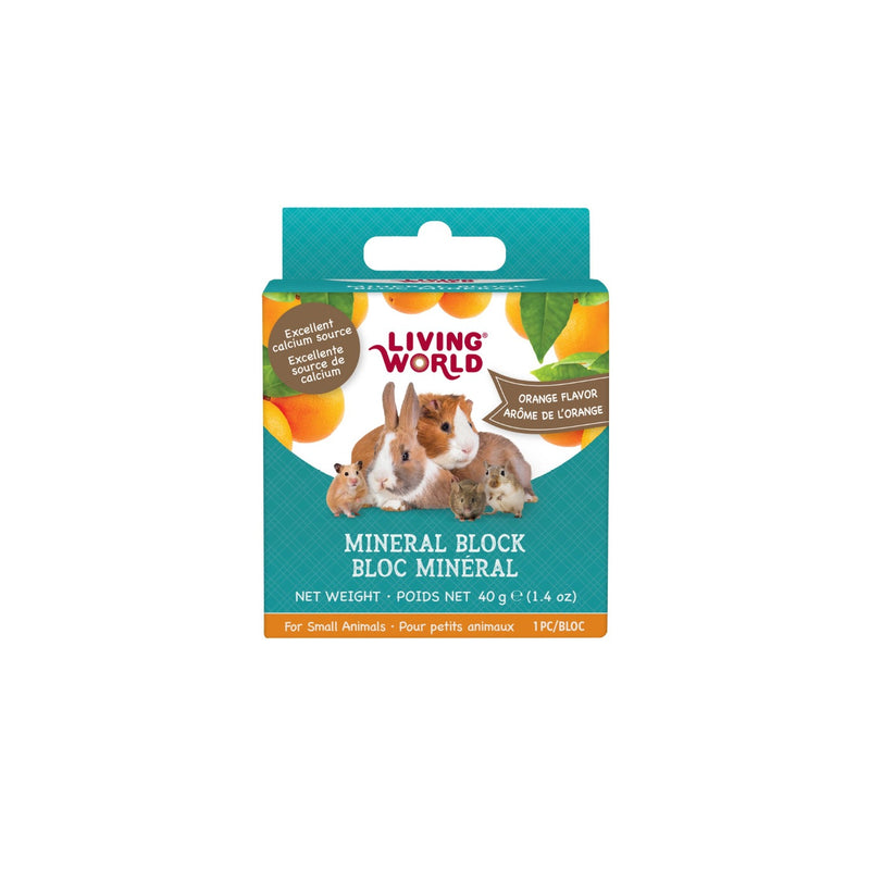 Load image into Gallery viewer, Living World Orange Flavour Small Pet Mineral Block SM-LG