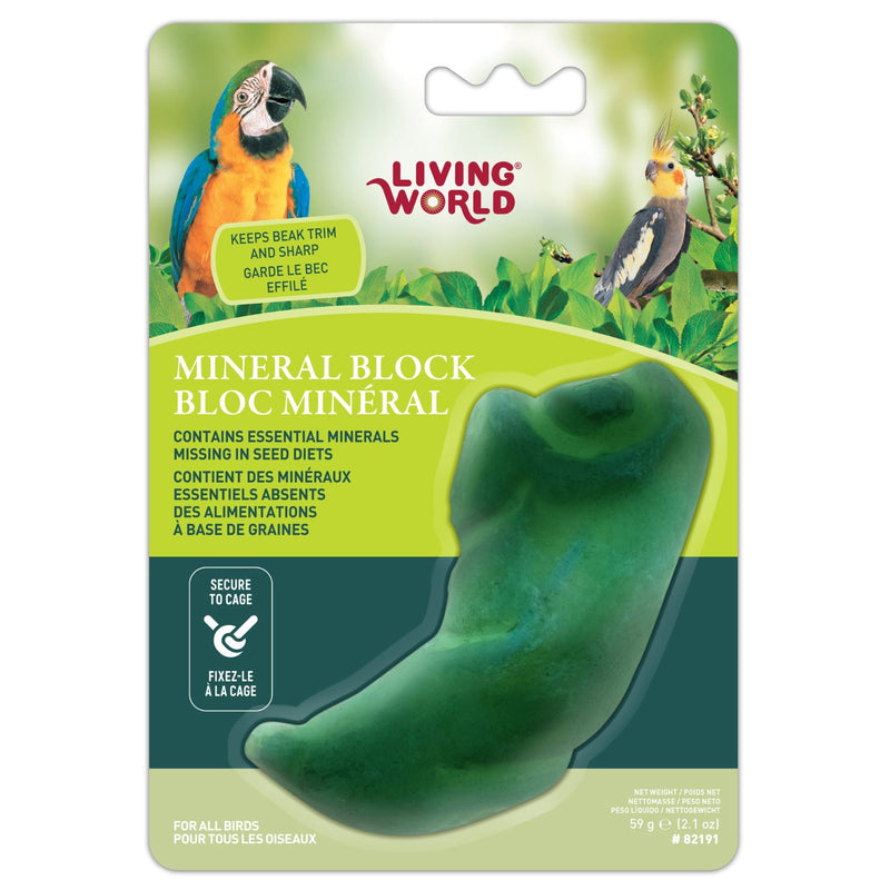 Load image into Gallery viewer, Living World Green Pepper-Shaped Mineral Block for Birds - 82191
