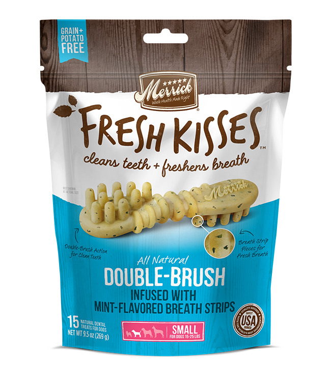 Load image into Gallery viewer, Merrick Fresh Kisses Mint Breath Strips Dental Treat