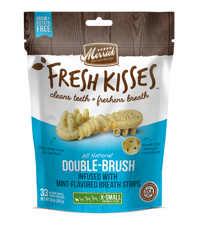 Load image into Gallery viewer, Merrick Fresh Kisses Mint Breath Strips Dental Treat