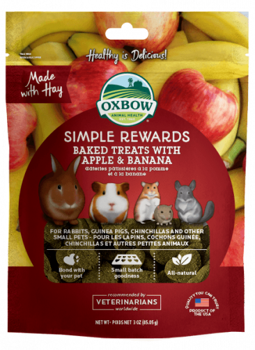 Load image into Gallery viewer, Oxbow Simple Rewards Baked Treat Apple & Banana 2 oz