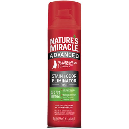 Load image into Gallery viewer, Nature's Miracle Advanced Cat Stain & Odor Foam 17.5 oz