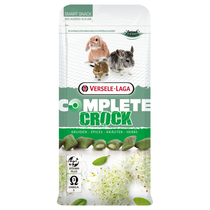 Load image into Gallery viewer, Packaging of Versele-Laga Complete Crock, showing the product and a rabbit with a hint of green grass. The package is green and white with text and branding.