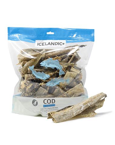 Load image into Gallery viewer, Icelandic+ Short Cod Skin Pieces 1 lb Bulk Bag