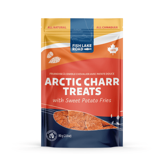 Arctic Charr Dog Treats With Sweet Potato Fries