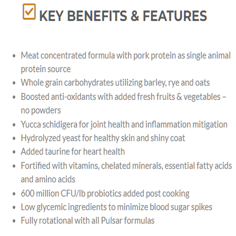 Load image into Gallery viewer, Pulsar Whole Grain Dry Dog Food - Pork