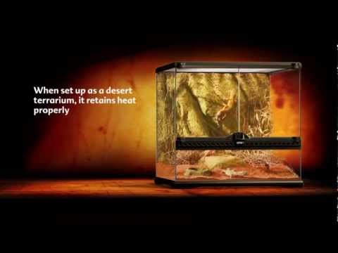 Load and play video in Gallery viewer, Exo Terra Reptile Natural Reptile Terrarium - Advanced Reptile Habitat - Low