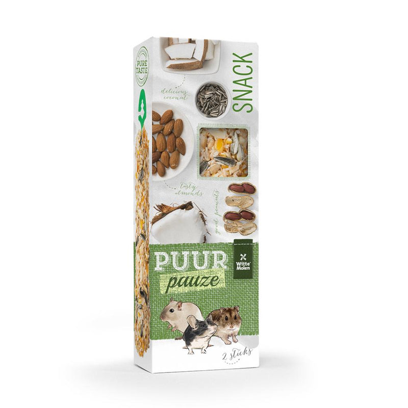 Load image into Gallery viewer, Witte Molen Puur Pauze Treat Sticks 2 Pack - Herb & Seed Flavours