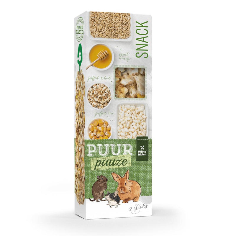 Load image into Gallery viewer, Witte Molen Puur Pauze Treat Sticks 2 Pack - Herb & Seed Flavours