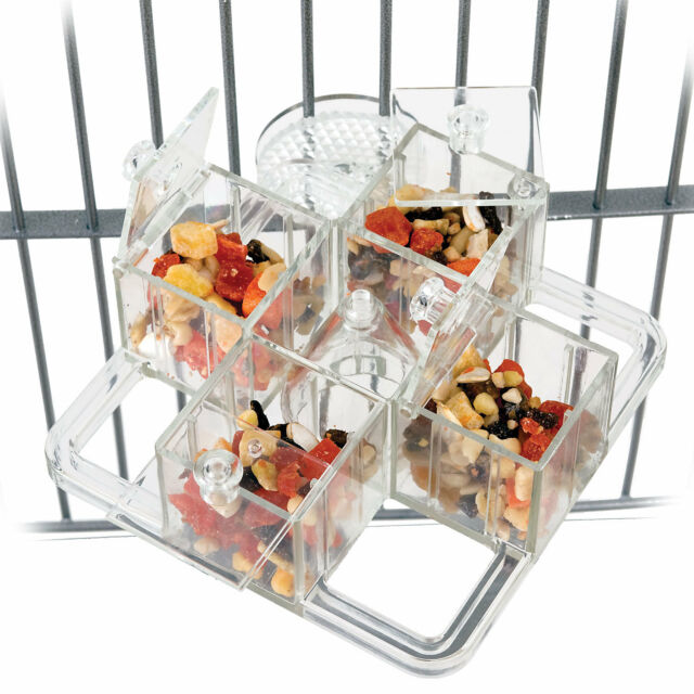 Load image into Gallery viewer, Featherland Paradise Four Corner Foraging Carousel Creative Foraging System Feeder Parrot Toy - 00722