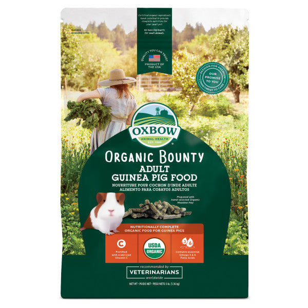 Load image into Gallery viewer, Oxbow Organic Bounty Guinea Pig Food 3 lb