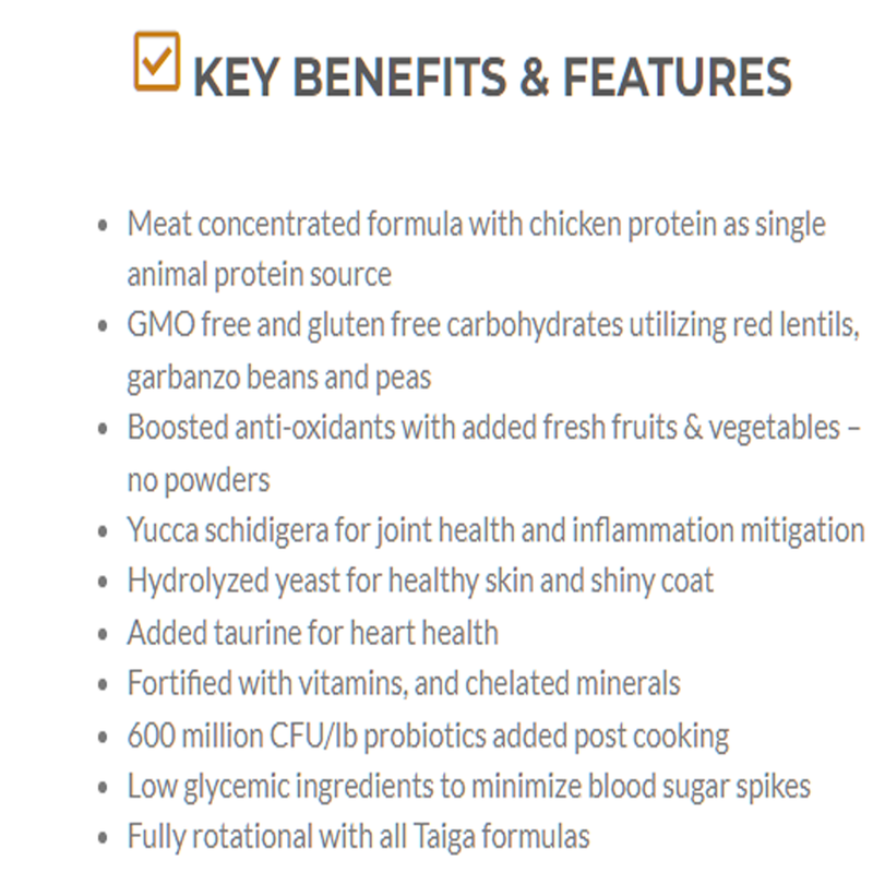 Load image into Gallery viewer, Taiga Grain Free Dog Food - Chicken - 35 lb