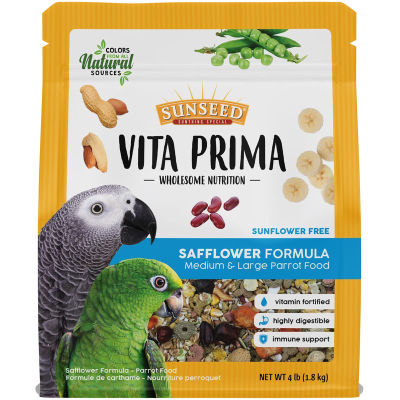 Load image into Gallery viewer, Sunseed Vita Prima Safflower Formula Large Parrot Food 4 lb