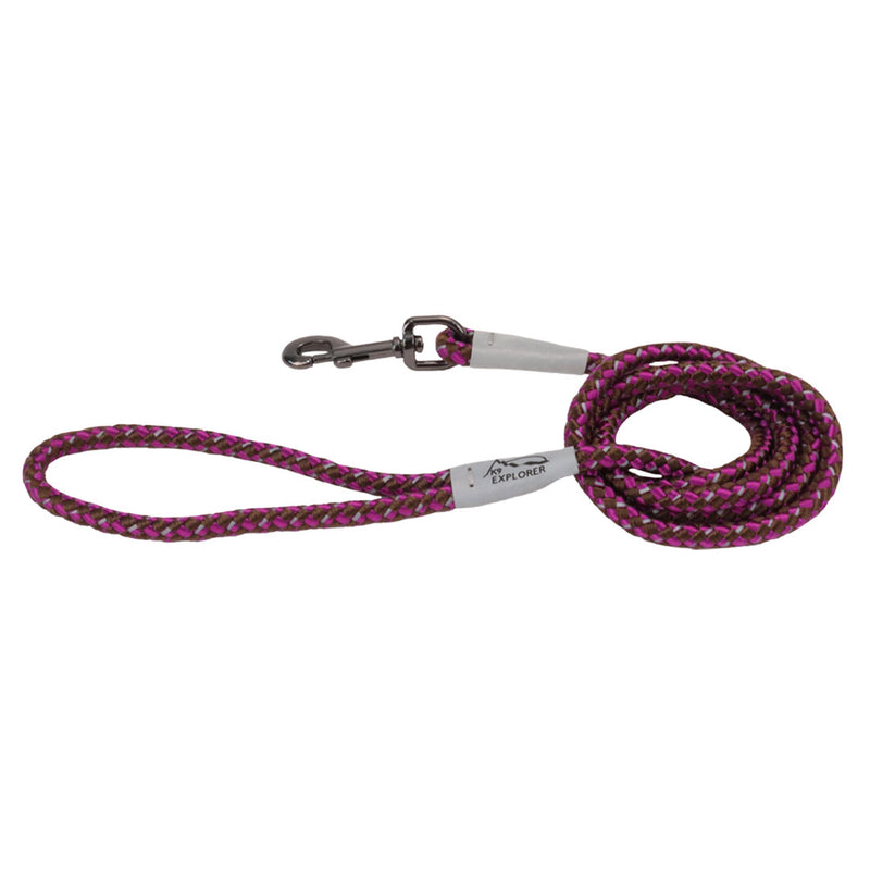 Load image into Gallery viewer, K9 Explorer Brights Reflective Braided Rope Snap Leash 6ft