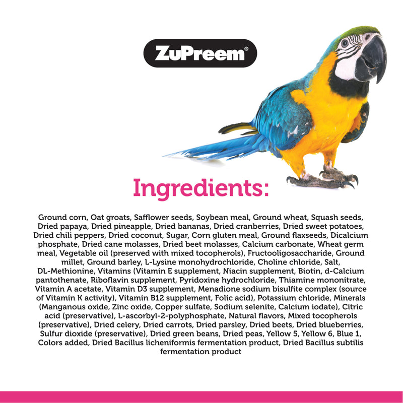 ZuPreem Bright Blends Enrichment Treat for Parrots & Conures
