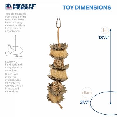 Load image into Gallery viewer, Flowers &amp; Cubes Bird Shredding Toy
