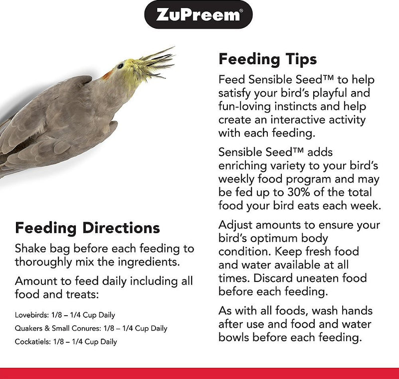 ZuPreem Sensible Seed Enrichment Mix for Medium Bird