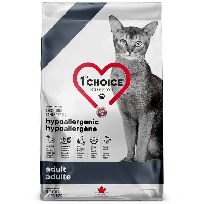 1st Choice Hypoallergenic Grain Free Cat Food Duck Formula 🍁
