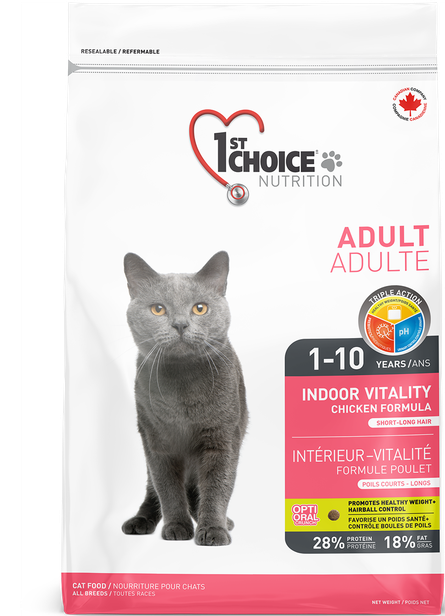 1st Choice Indoor Vitality Adult Cat Food - Chicken Sample 🍁