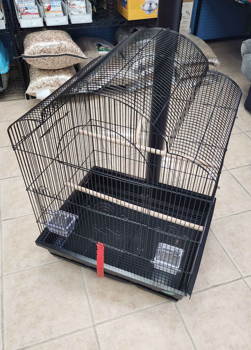 Load image into Gallery viewer, King's Cages Triple Top Cage - ES2521T Black Damaged Tray
