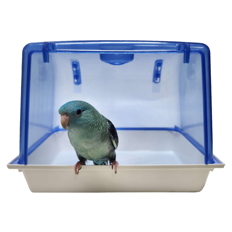 2GR Large Plastic Bird Bath for Lovebird, Cockatiel, Conure 10" x7" x7"