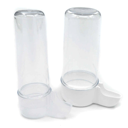 2GR CLEAR Tube Bird Drinker for Finch, Canary, Small Hookbills