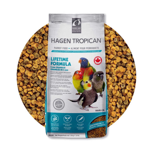 Tropican Lifetime Formula 2mm Granules - Small Parrots 🍁