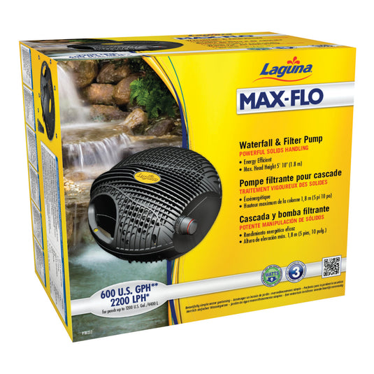Max-Flo 600 Waterfall & Filter Pump - Up To 1200 U.S. Gal (4400 L)