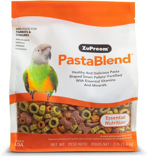 ZuPreem PastaBlend Daily Nutrition Parrot & Conure Pellet - 3 lb (EXP: 02/26)