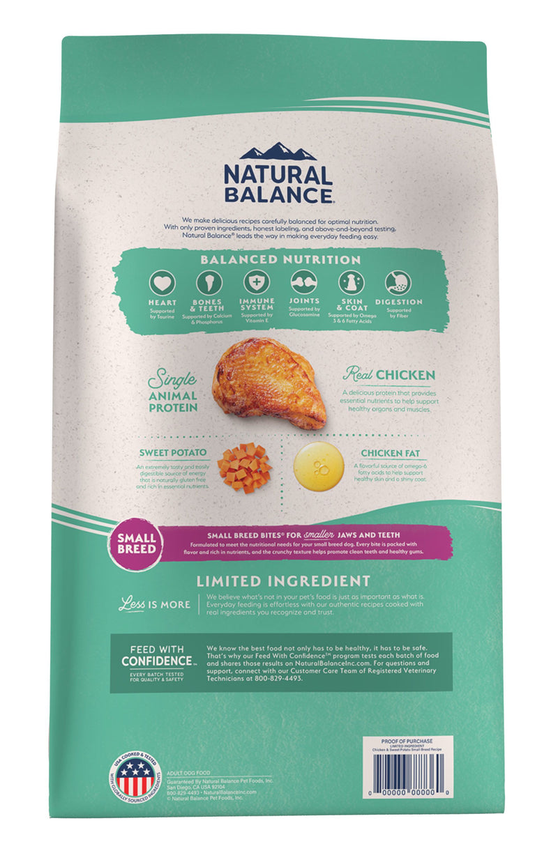 Limited Ingredient Chicken & Sweet Potato Small Breed Dog Food
