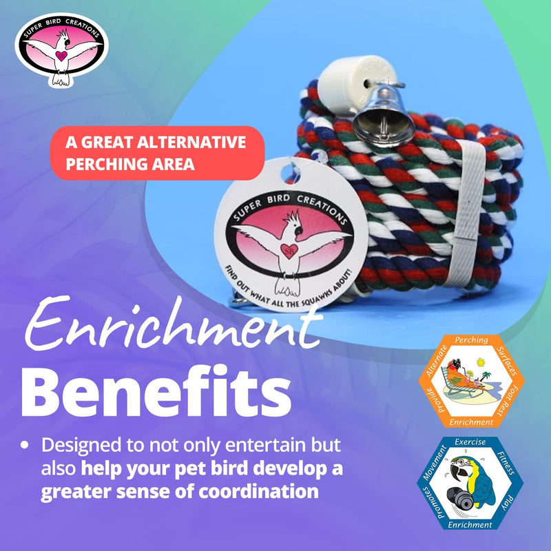 Super Bird Cotton Bungee Boing Perch n' Swing
