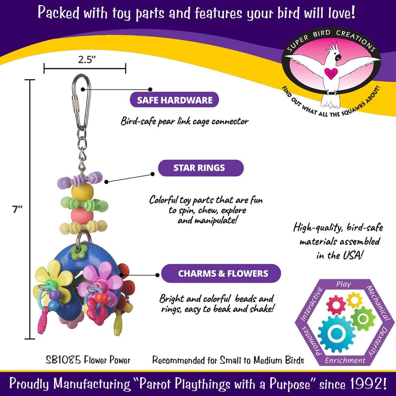 Flower Power Bird Enrichment Toy - SB1085
