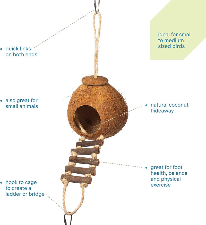 Prevue Hendryx Naturals Coco Hideaway w/ Ladder - 62801
