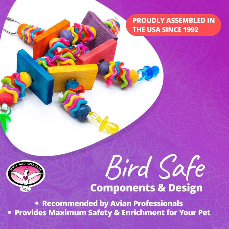 Wiggles & Wafers Small Parrot Enrichment Toy

