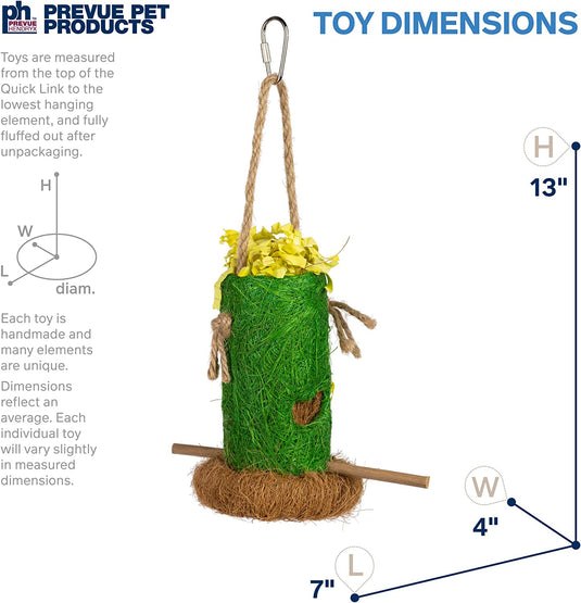 Prevue Hendryx Tropical Teaser Shreddable Shack Bird Toy - 62408