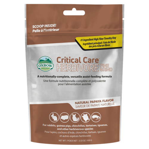 Oxbow Critical Care Herbivore Fine Grind Papaya - 100g