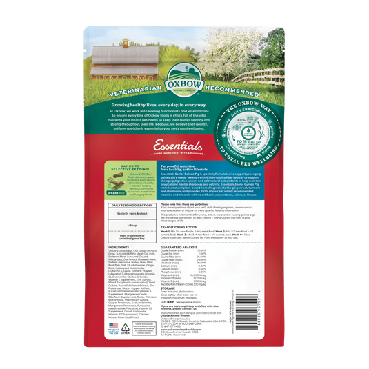 Oxbow Essentials Senior Guinea Pig Food