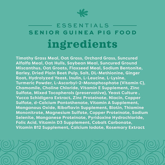 Oxbow Essentials Senior Guinea Pig Food