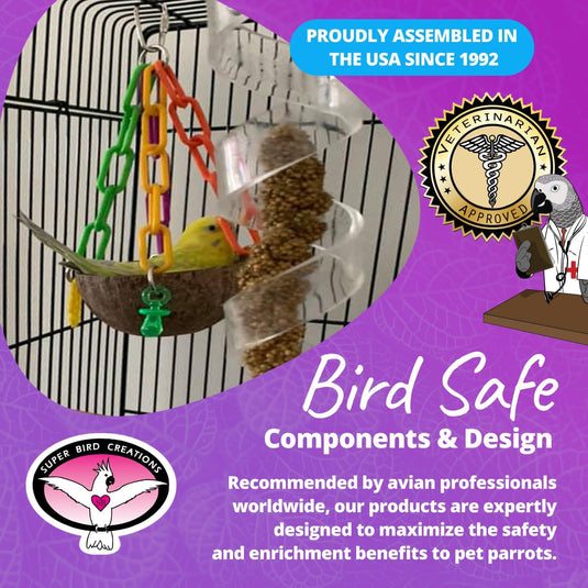 Coco Small Parrot Treat Cup Foraging Toy - SB895
