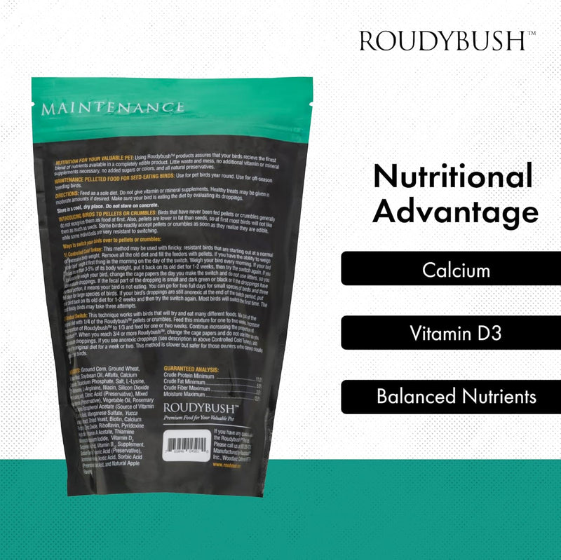 Load image into Gallery viewer, Roudybush Daily Maintenance Bird Food Crumble Pellets
