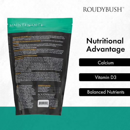Roudybush Daily Maintenance Bird Food Crumble Pellets