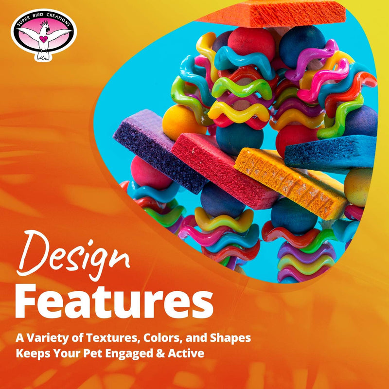 Wiggles & Wafers Small Parrot Enrichment Toy
