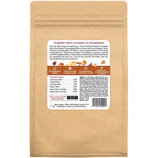 Lafeber's LIMITED EDITION Pumpkin Spice Nutri-Berries Small Bird