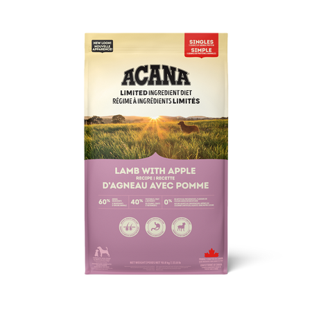 Acana SINGLES Grain Free Dog Food - Lamb with Apple 🍁
