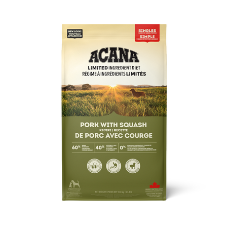 Acana SINGLES Grain Free Dog Food - Pork with Squash 🍁