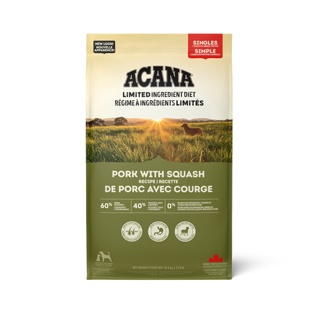 Acana SINGLES Grain Free Dog Food - Pork with Squash