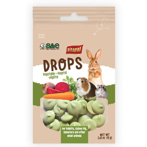 Vitapol Drops Small Pet Treat Vegetable Flavours - 75g