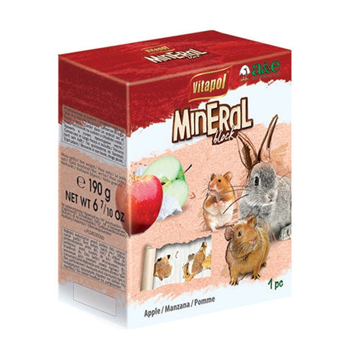 Vitapol Small Pet Mineral Block Apple Flavour - 190g