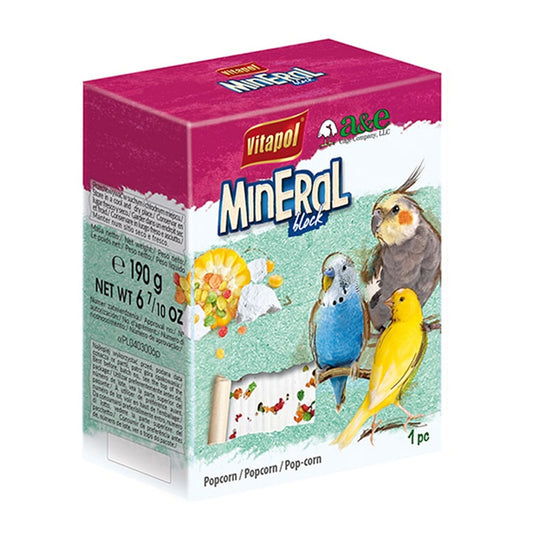 Vitapol Bird Mineral Block Popcorn Flavour - 190g
