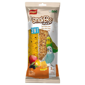 Vitapol Smakers 3-in-1 Budgie Treat Sticks - 45g x3